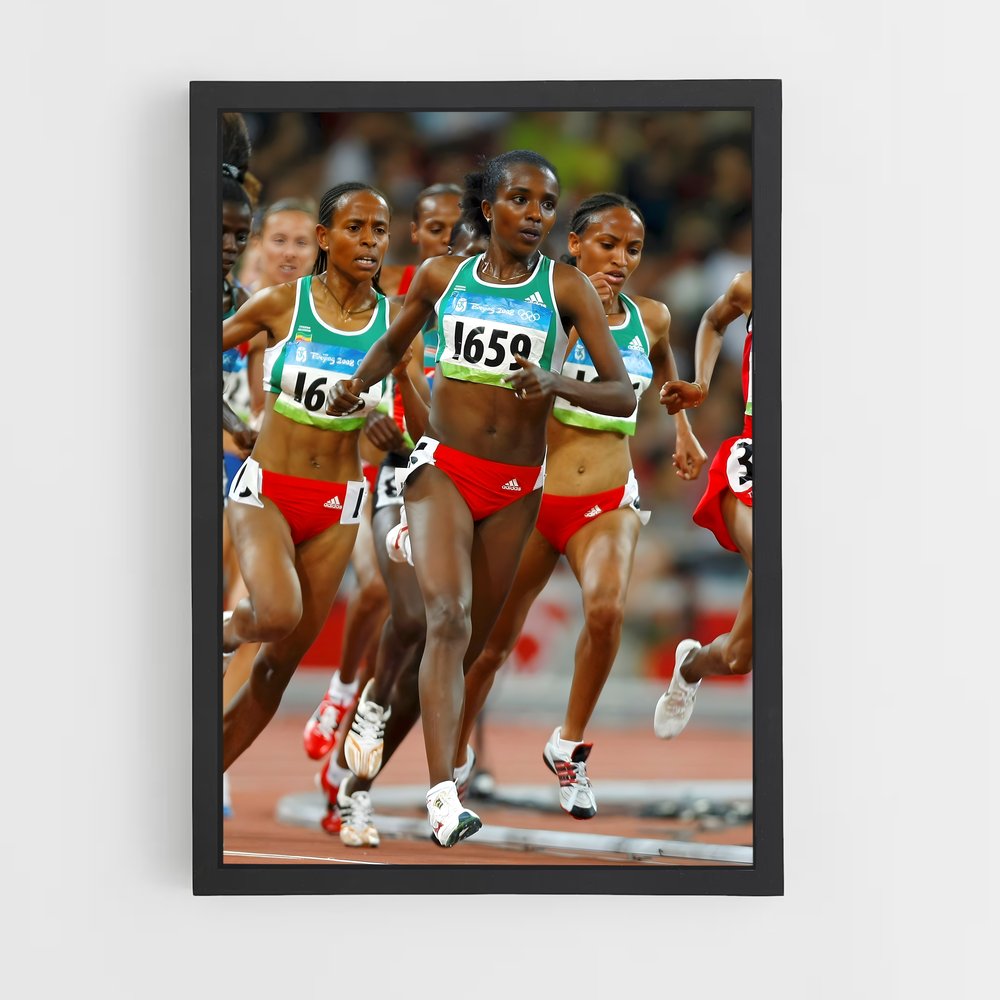 Poster Équipe de Relais – affiche Athlétisme (vue 2)